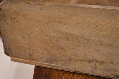 Lot 370 - George III Oak Mule Chest