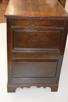 Lot 370 - George III Oak Mule Chest