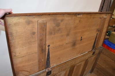Lot 370 - George III Oak Mule Chest