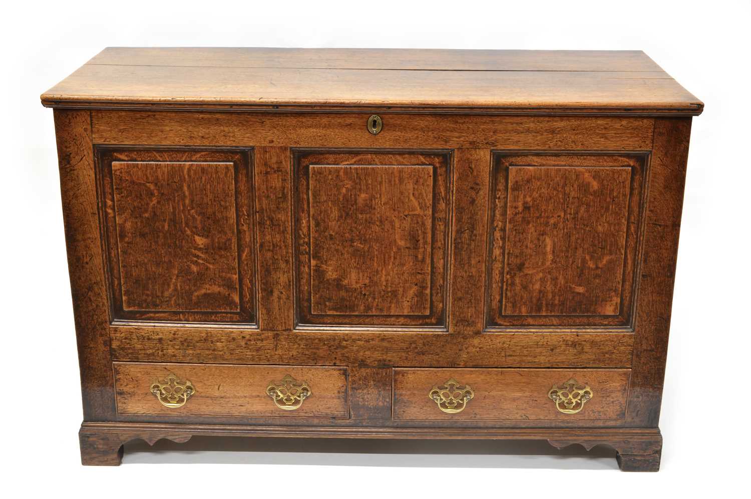 370 - George III Oak Mule Chest