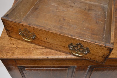 Lot 370 - George III Oak Mule Chest