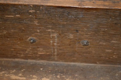 Lot 370 - George III Oak Mule Chest