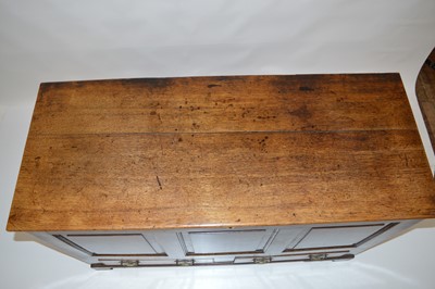 Lot 370 - George III Oak Mule Chest