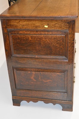 Lot 370 - George III Oak Mule Chest