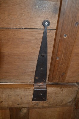 Lot 370 - George III Oak Mule Chest