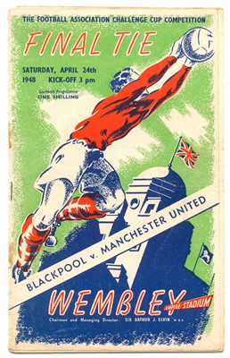 Lot 128 - FA Cup Final football programmes