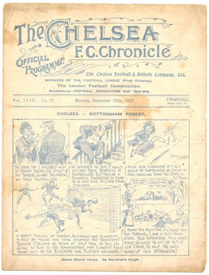 Lot 109 - Two Chelsea Football Club home programmes