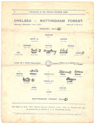Lot 109 - Two Chelsea Football Club home programmes