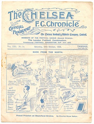 Lot 108 - Four Chelsea Football Club home programmes