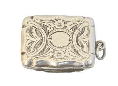 Lot 131 - A Victorian silver vinaigrette