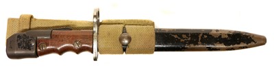 Lot 446 - No.7 MkI bayonet and scabbard.