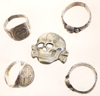Lot 483 - Collection of post war SS items