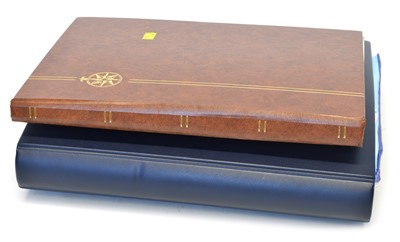 Lot 95 - Stamps in a safe binder and brown stock book