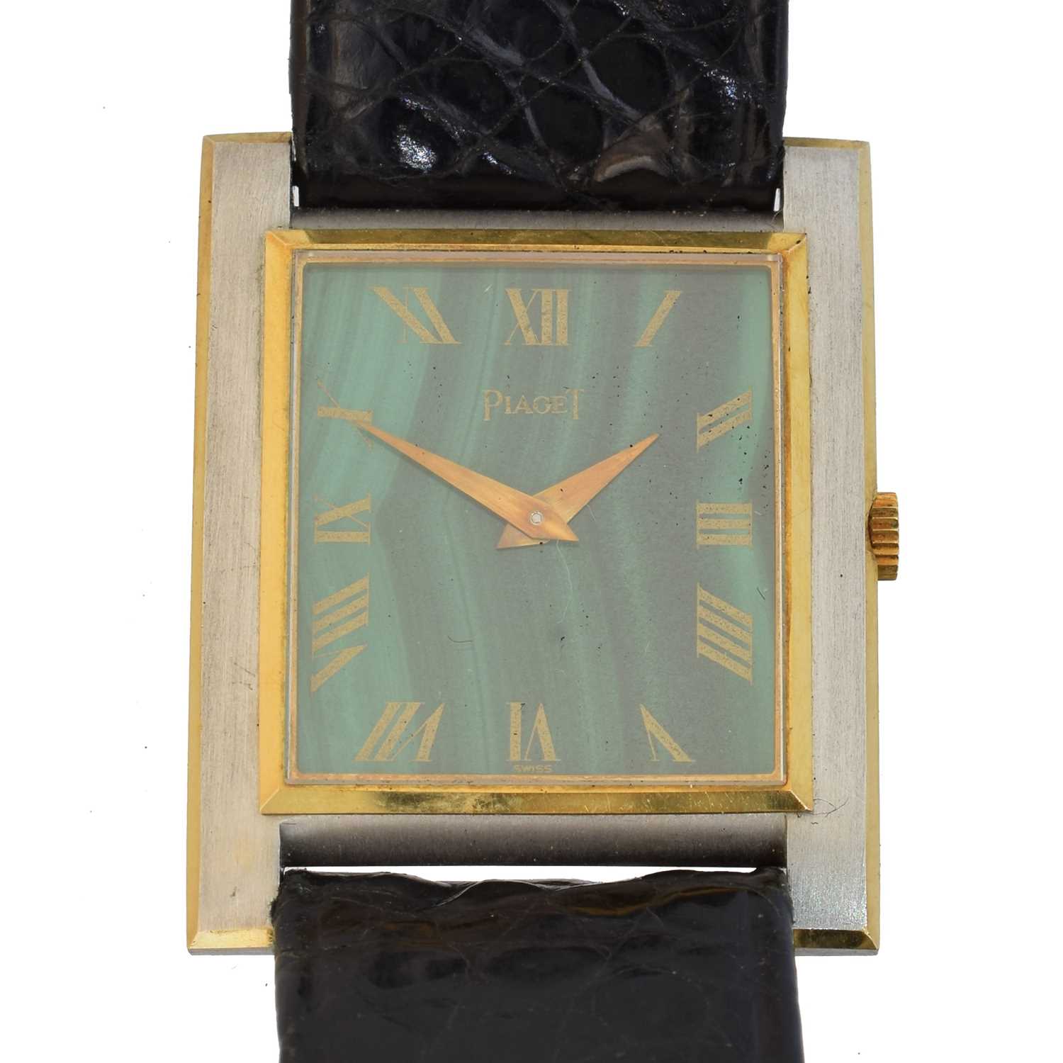 Lot 199 - An 18ct gold Piaget wristwatch