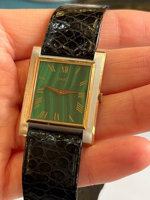 Lot 199 - An 18ct gold Piaget wristwatch