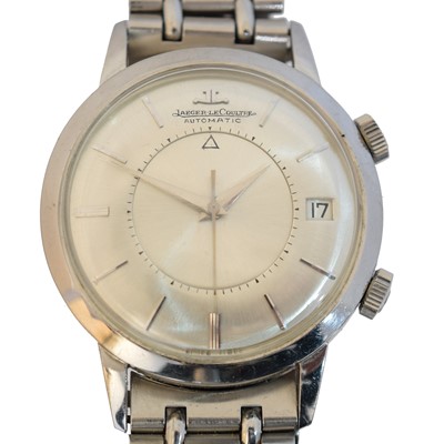 Lot 186 - A stainless steel Jaeger LeCoultre Memovox wristwatch