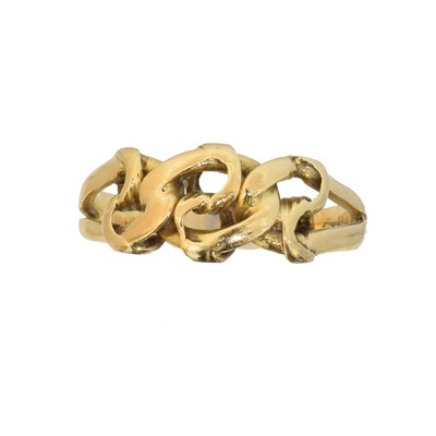 Lot 72 - A late Victorian 18ct gold band ring