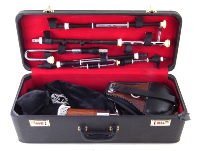 Lot 70 - Uillean pipes in case