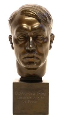 Lot 519 - Bronze bust of Hitler