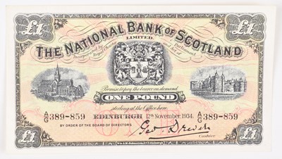 Lot 139 - Scotland, The National Bank of Scotland Limited, One Pound banknote.