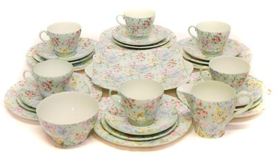Lot 24 - Shelley Melody pattern teaset