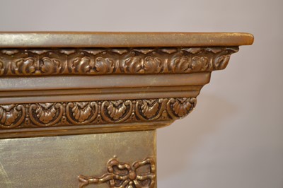 Lot 325 - Late 19th Century Gilt Wood and Gesso Over Mantel Mirror