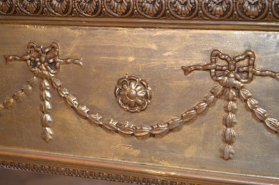 Lot 325 - Late 19th Century Gilt Wood and Gesso Over Mantel Mirror