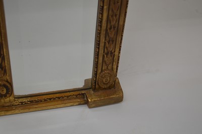 Lot 325 - Late 19th Century Gilt Wood and Gesso Over Mantel Mirror