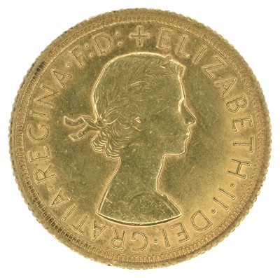 Lot 52 - Queen Elizabeth II, Sovereign, 1965.