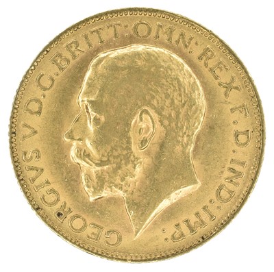 Lot 42 - King George V, Sovereign, 1911.