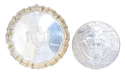 Lot 148 - A George V silver salver