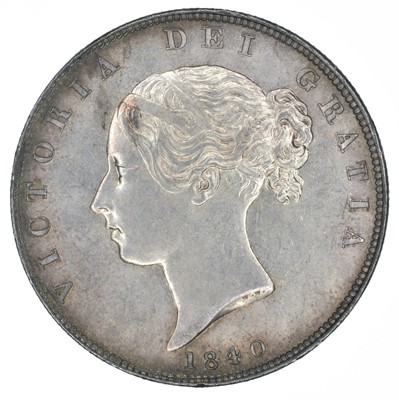 Lot 40 - Queen Victoria, Halfcrown, 1840.