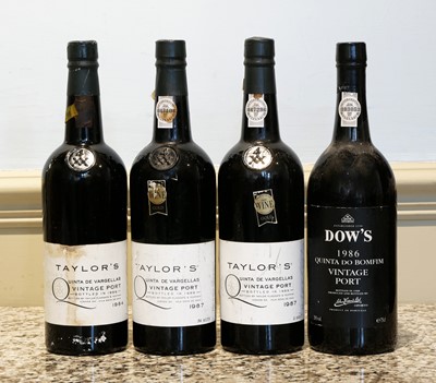 Lot 57 - 4 bottles Mixed Lot Single Quinta (Vargellas & Bomfim) mature Vintage Port
