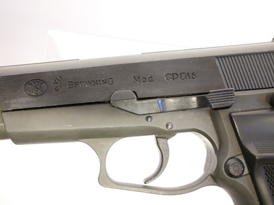 Lot 46 - Browning model GPDA8 8mm blank firing pistol REENACTOR /VCR LICENCE REQUIRED