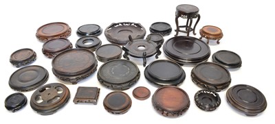 Lot 216 - 27 Chinese hardwood stands
