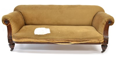 Lot 356 - Victorian Mahogany Sofa