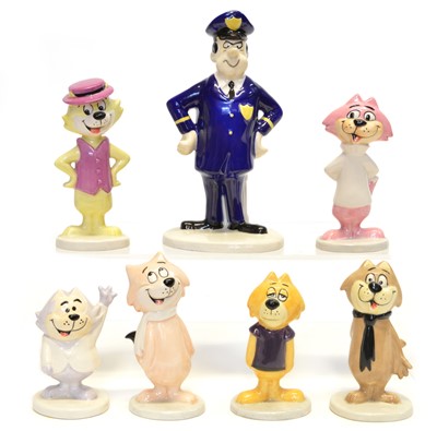 Lot 35 - Seven John Beswick Top Cat Figures