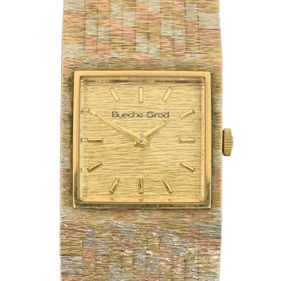 Lot 178 - A 9ct gold Bueche Girod wristwatch