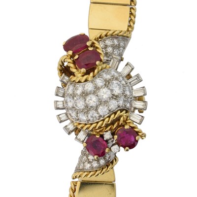 Lot 210 - A 1950s 18ct gold Vacheron Constantin cocktail watch