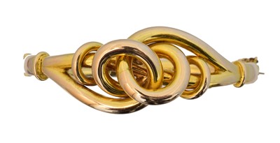 Lot 54 - A Victorian hinged bangle