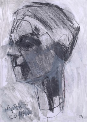 Lot 103 - Ian Mood (British 1972-), "Mother Exchange (Julie Hesmondhalgh)", mixed media on paper.