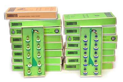 Lot 80 - 16 Subbuteo 1970's heavyweight boxed Football Teams