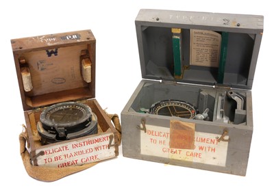 Lot 511 - Two RAF boxed compasses