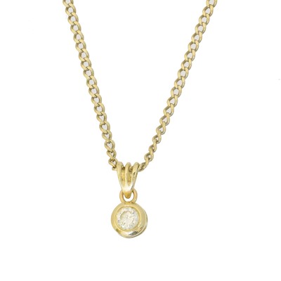 Lot 67 - A diamond pendant