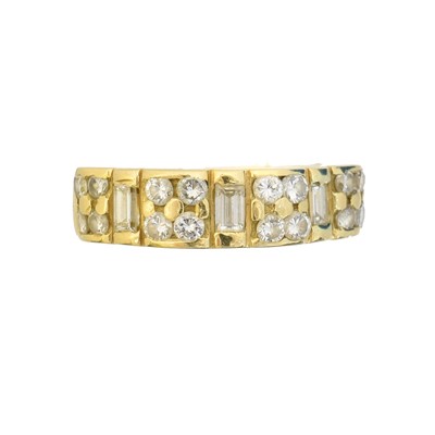 Lot 145 - A diamond band ring