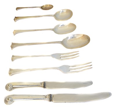 Lot 118 - An Elizabeth II silver part canteen