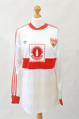 Lot 34 - VfB Stuttgart match worn UEFA Cup 1988-1989...