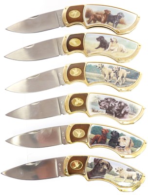 Lot 455 - Six Franklin Mint collector knives