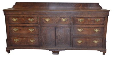 Lot 352 - George III Oak Dresser Base
