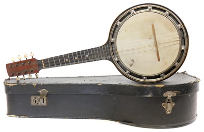 Lot 68 - Abbott Mandolin banjo or banjolin in case